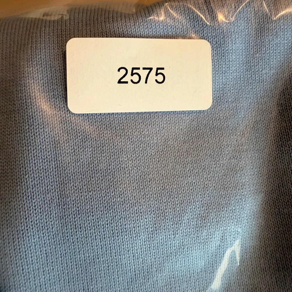 Lands End Shirt‎ Mens Supima Cotton Blue VNeck Coastal Preppy Lightweight M